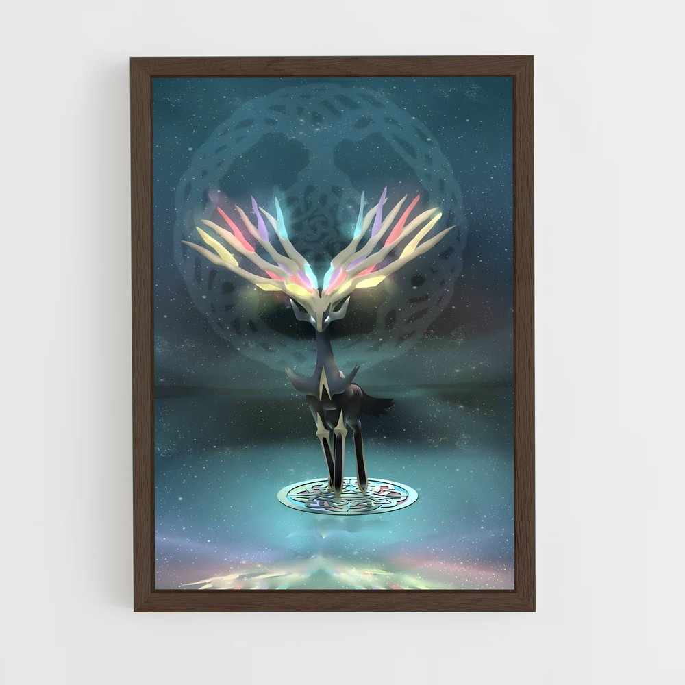 ap-xerneas-8 cadre Bois foncé