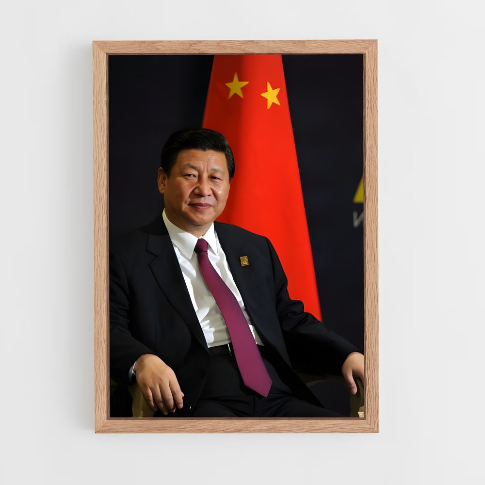 ap-xi jinping-1 cadre Bois clair