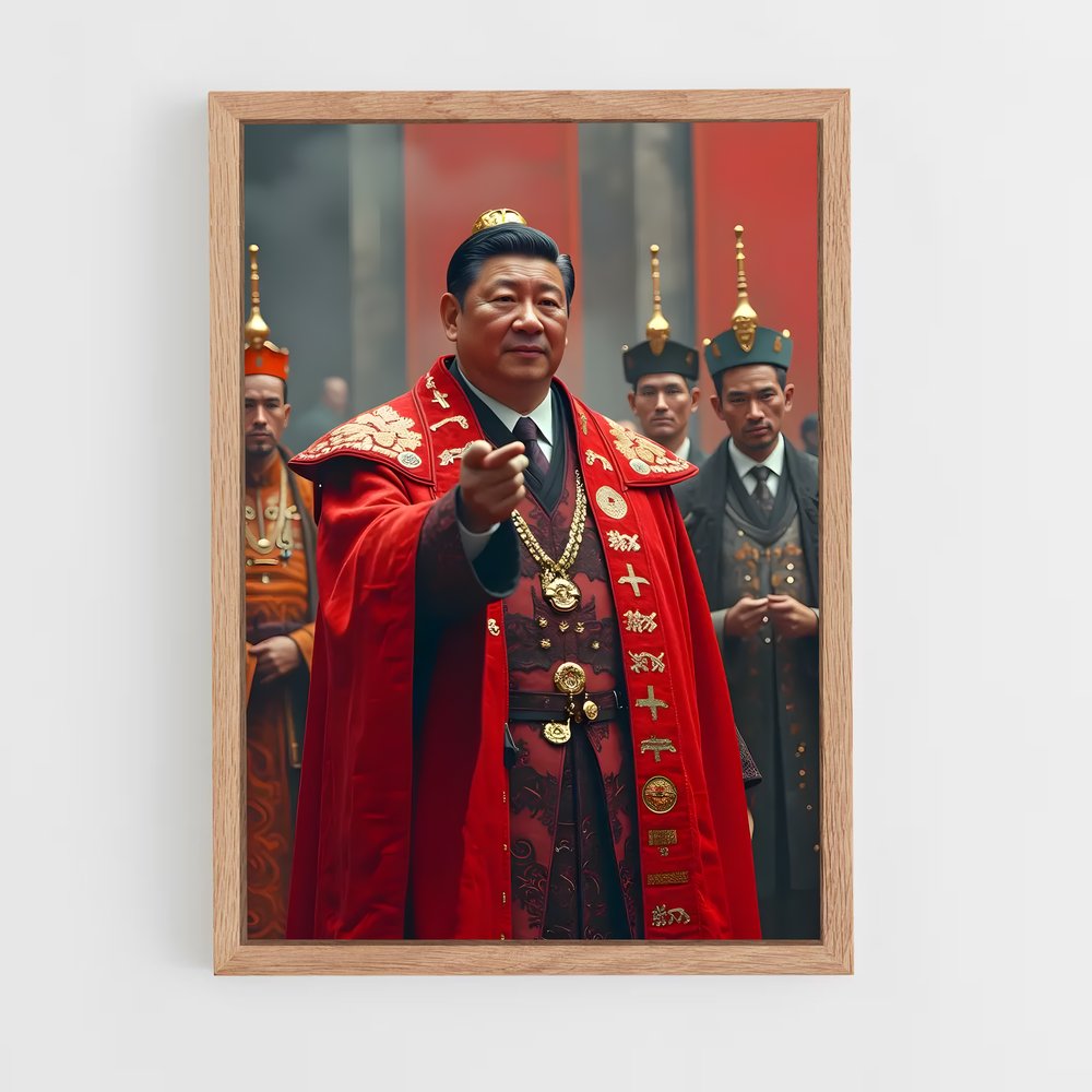 ap-xi jinping-2 cadre Bois clair