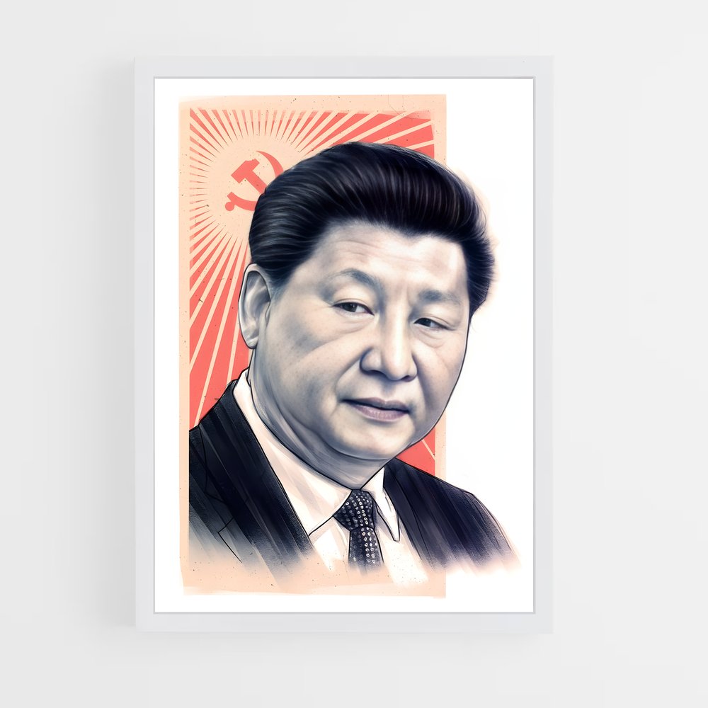ap-xi jinping-3 cadre Blanc