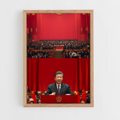 ap-xi jinping-5 cadre Bois clair