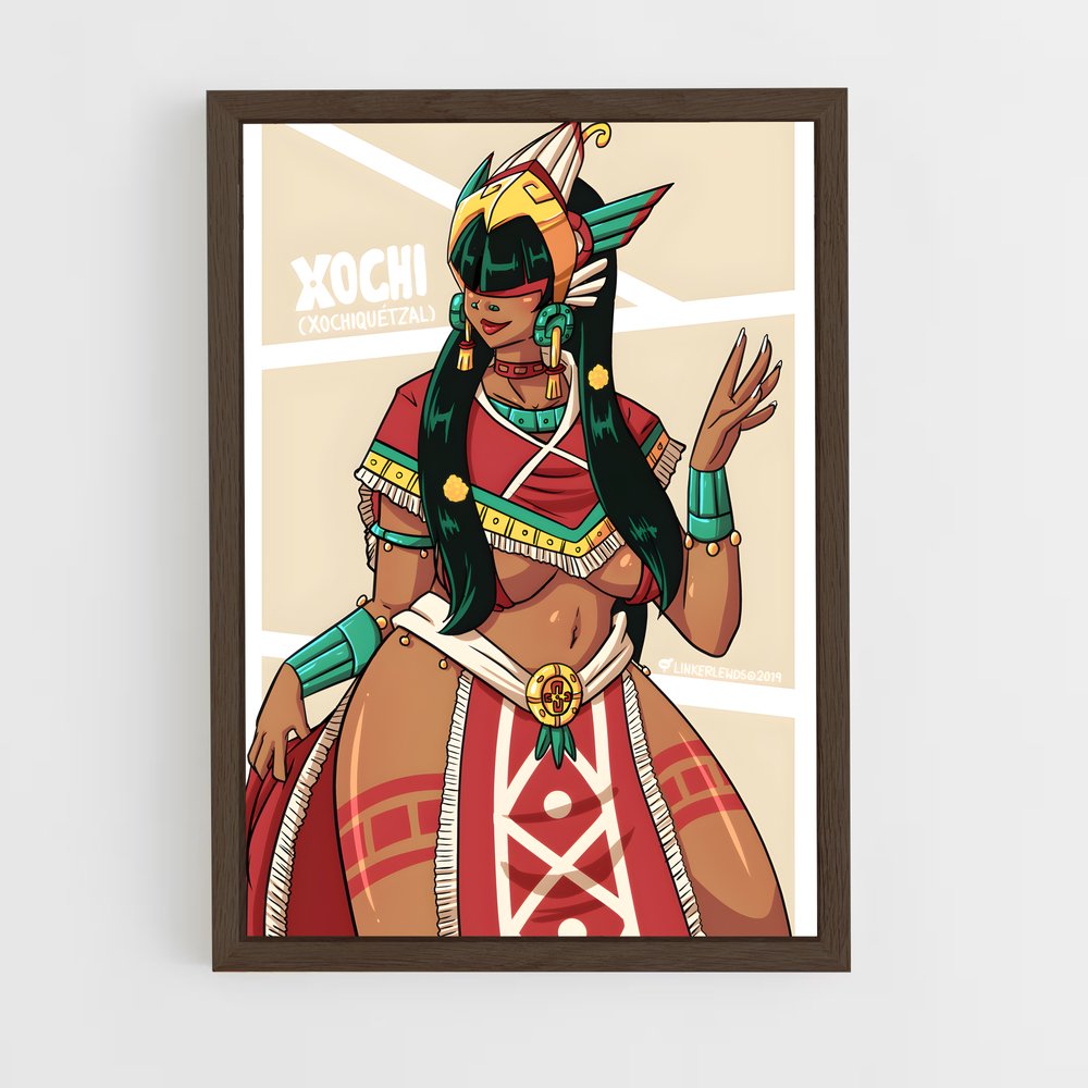 ap-xochiquetzal-3 cadre Bois foncé
