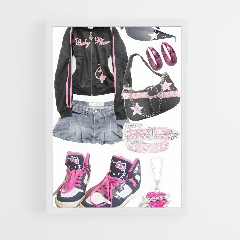 ap-y2k fashion-1 cadre Blanc
