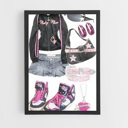 ap-y2k fashion-1 cadre Noir