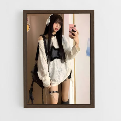 ap-y2k fashion-2 cadre Bois foncé