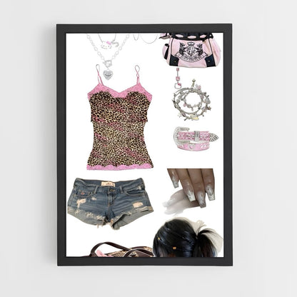 ap-y2k fashion-9 cadre Noir