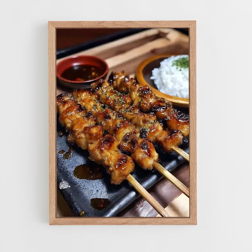 ap-yakitori-1 cadre Bois clair