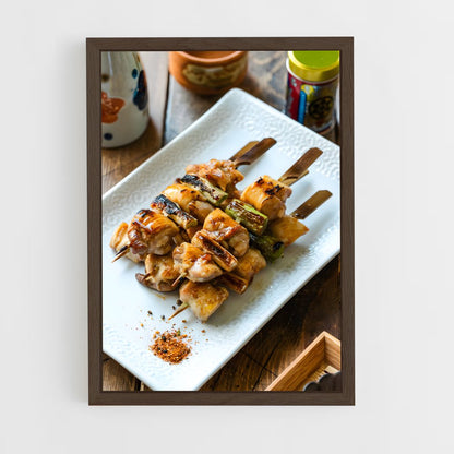 ap-yakitori-4 cadre Bois foncé
