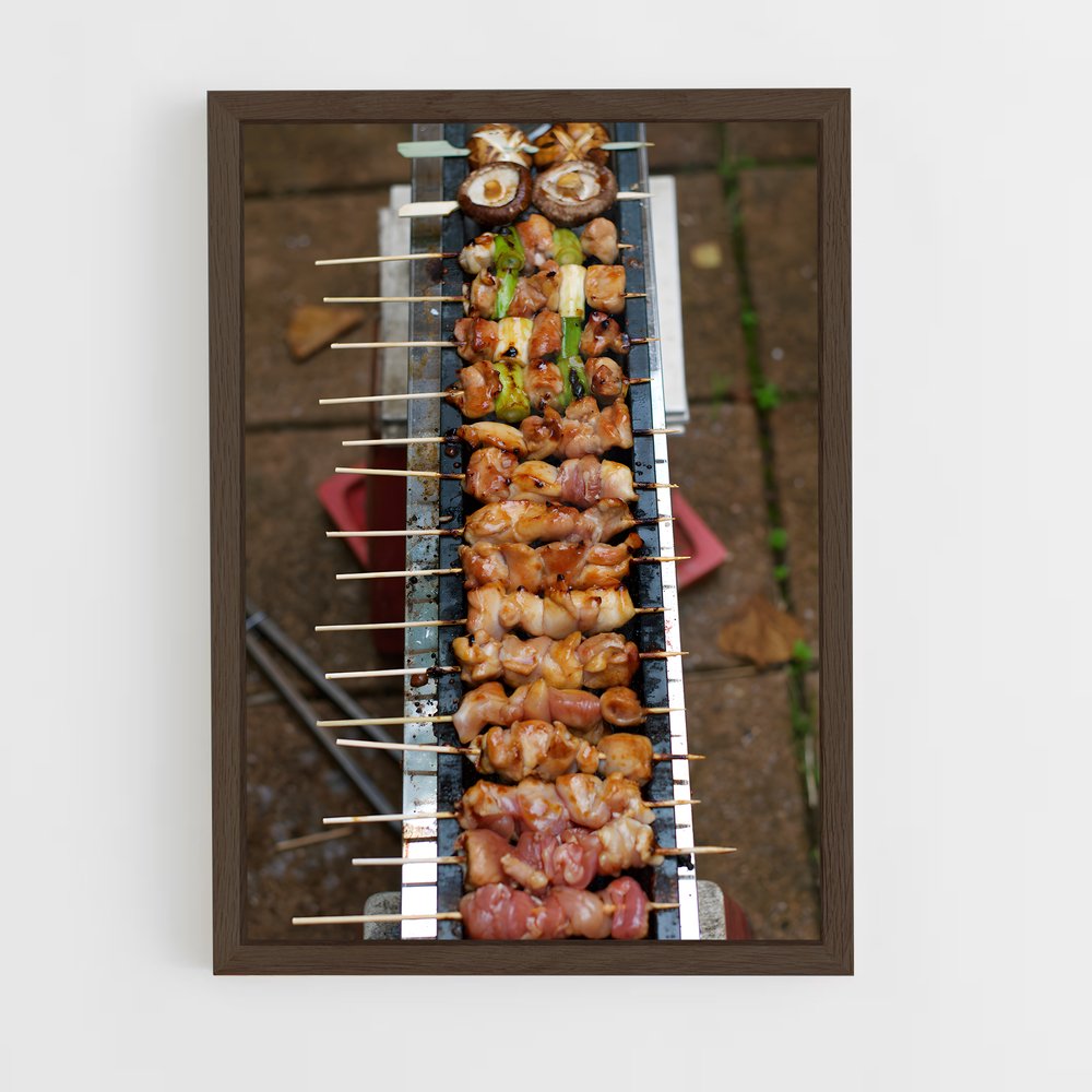 ap-yakitori-5 cadre Bois foncé