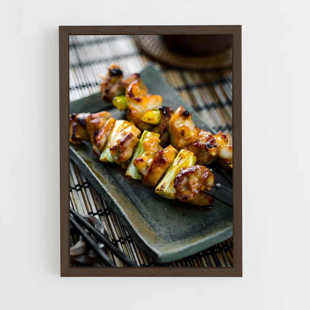 ap-yakitori-6 cadre Bois foncé