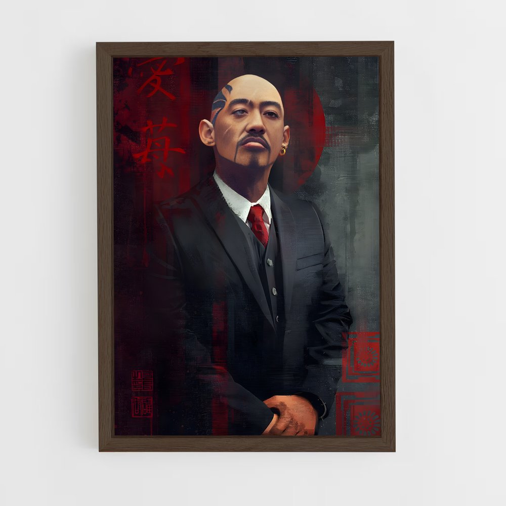 ap-yakuza-3 cadre Bois foncé