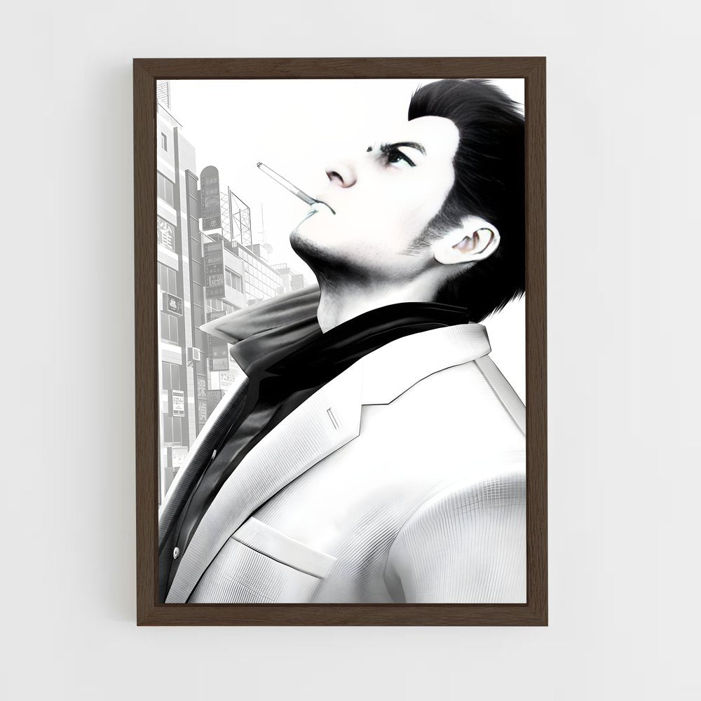 ap-yakuza-6 cadre Bois foncé