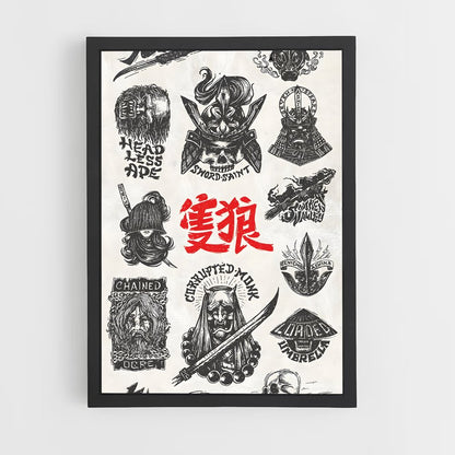 ap-yakuza symbols-1 cadre Noir