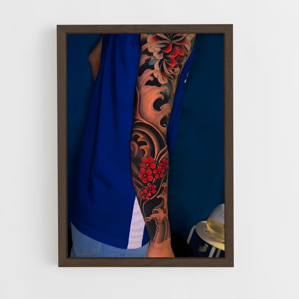 ap-yakuza tattoos-8 cadre Bois foncé