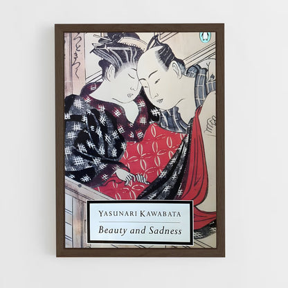 ap-yasunari kawabata-10 cadre Bois foncé