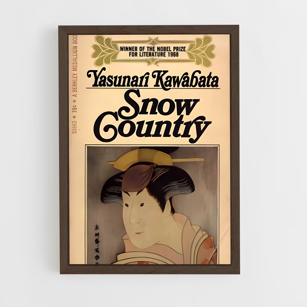 ap-yasunari kawabata-11 cadre Bois foncé
