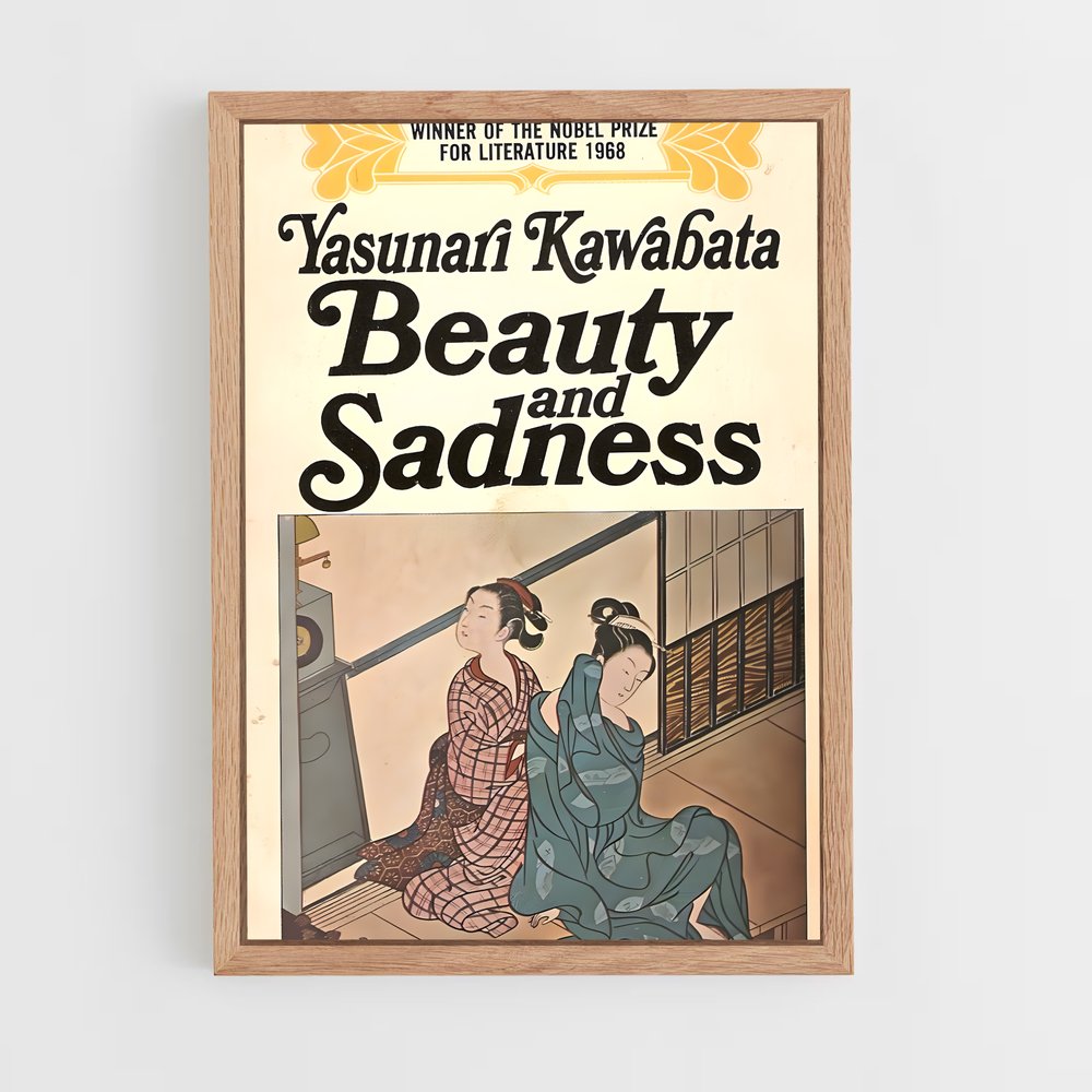 ap-yasunari kawabata-4 cadre Bois clair