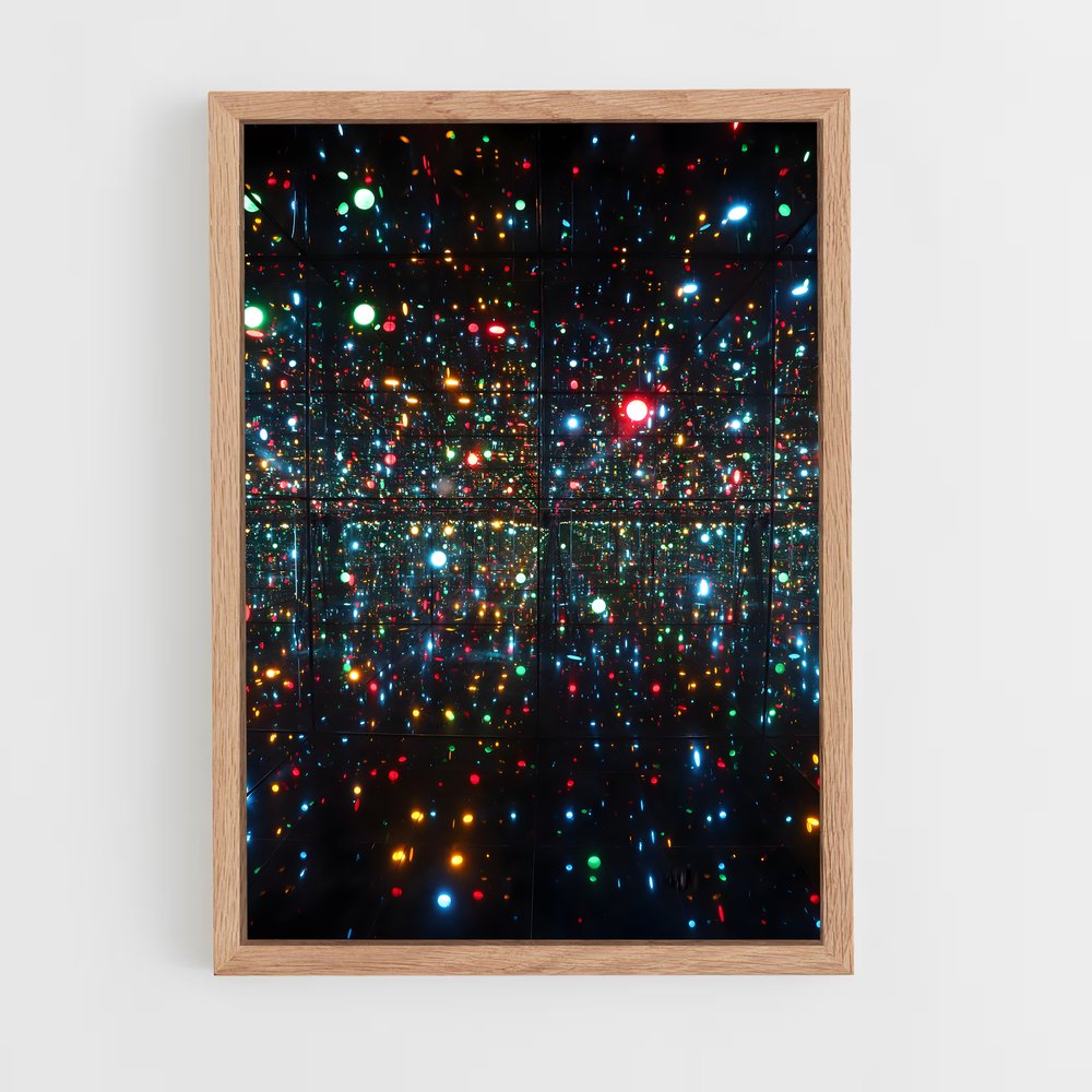 ap-yayoi kusama-3 cadre Bois clair