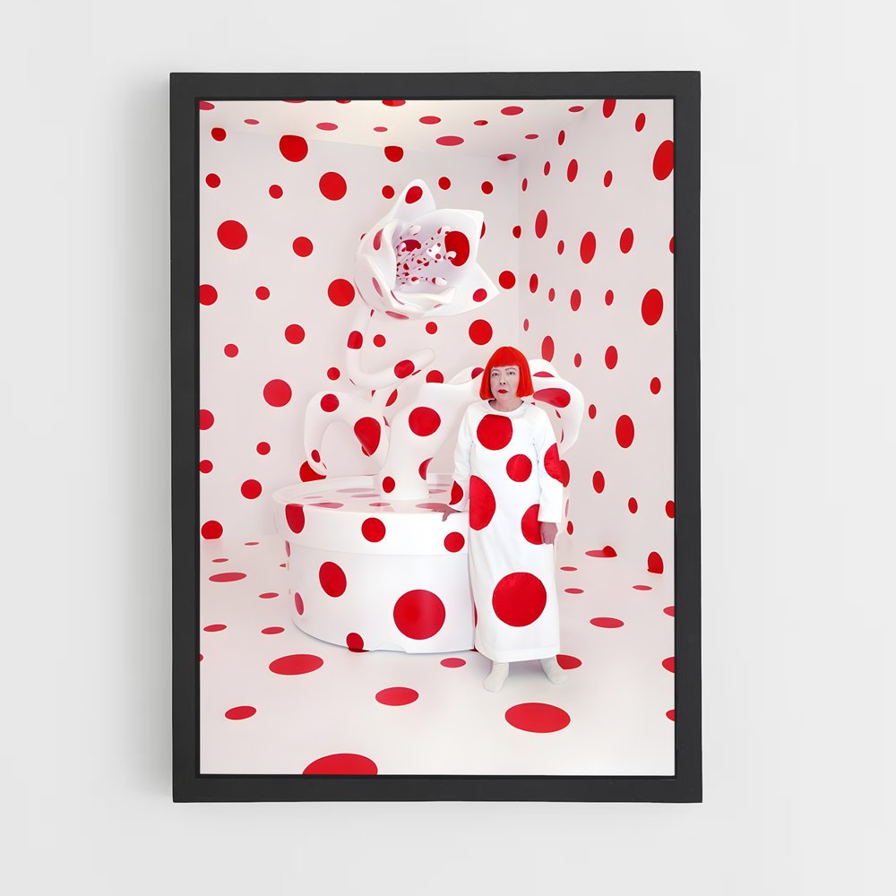 ap-yayoi kusama-5 cadre Noir