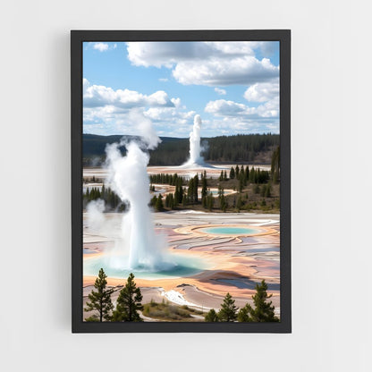 ap-yellowstone geysers-1 cadre Noir