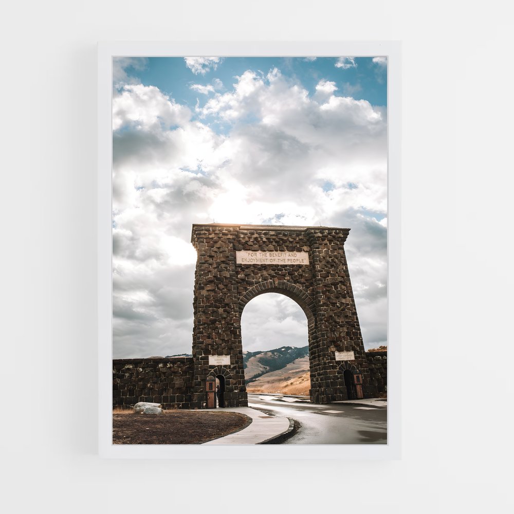 ap-yellowstone geysers-2 cadre Blanc
