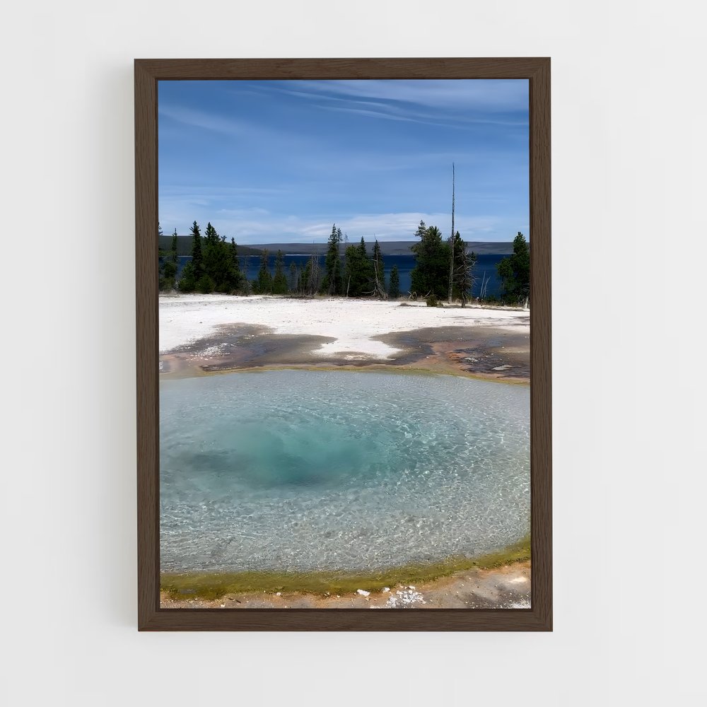 ap-yellowstone volcano-2 cadre Bois foncé