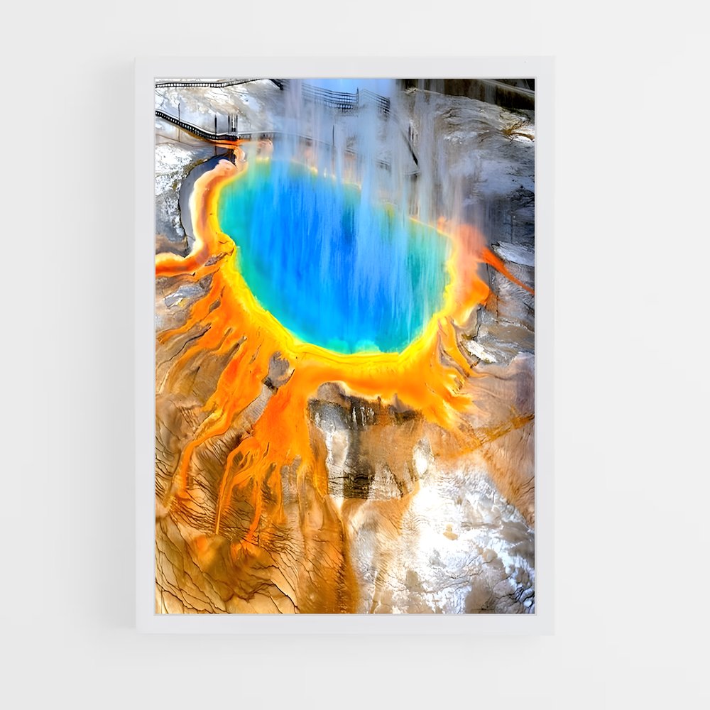 ap-yellowstone volcano-3 cadre Blanc