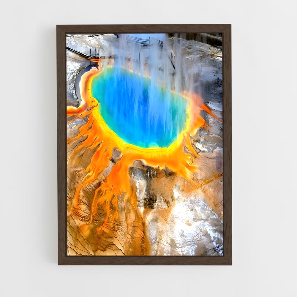 ap-yellowstone volcano-3 cadre Bois foncé