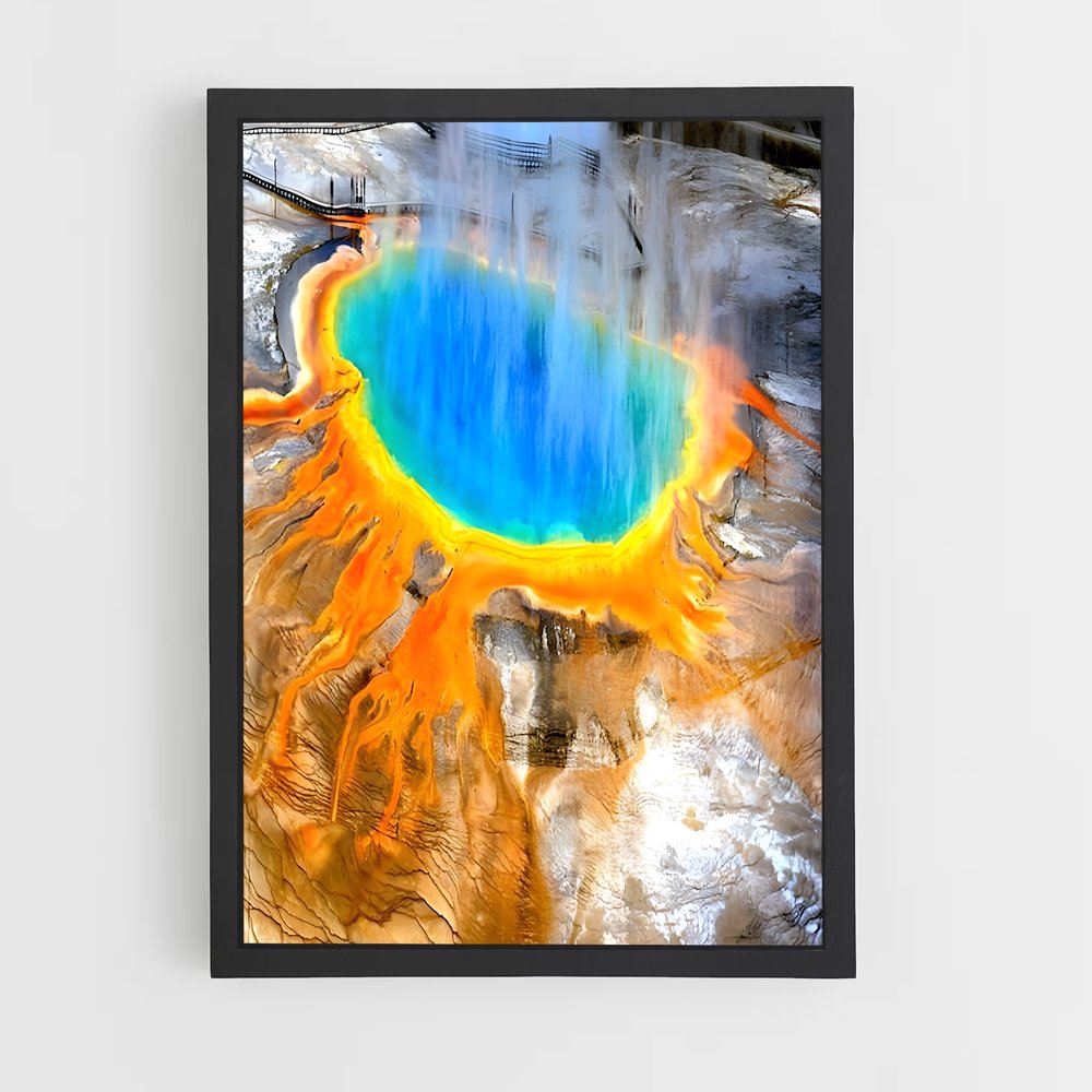 ap-yellowstone volcano-3 cadre Noir