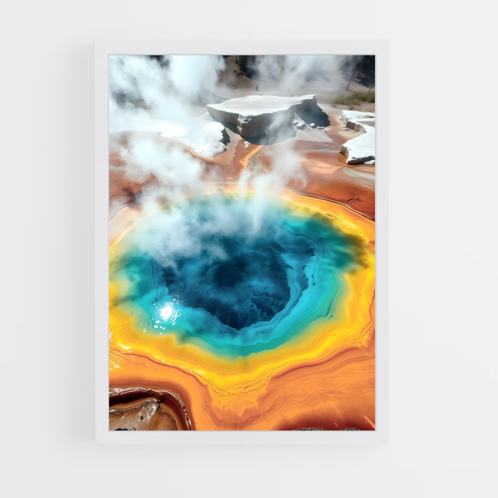 ap-yellowstone volcano-5 cadre Blanc