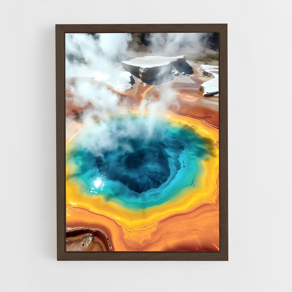 ap-yellowstone volcano-5 cadre Bois foncé