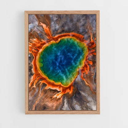 ap-yellowstone volcano-6 cadre Bois clair
