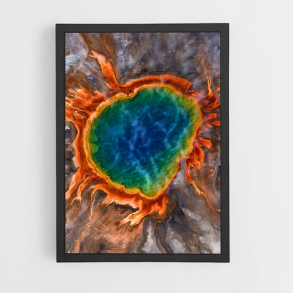 ap-yellowstone volcano-6 cadre Noir