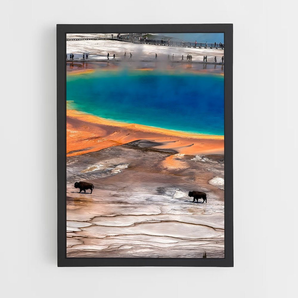 ap-yellowstone volcano-7 cadre Noir