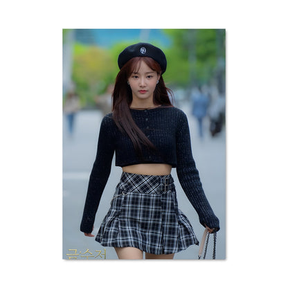 Poster Girl in Plaid
