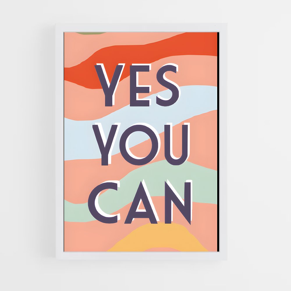 ap-yes we can-1 cadre Blanc
