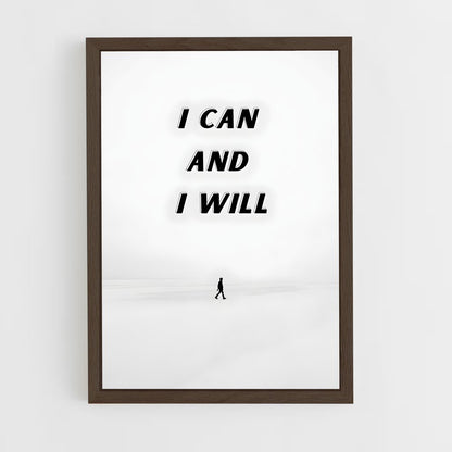 ap-yes we can-5 cadre Bois foncé