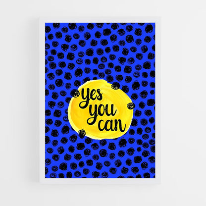 ap-yes we can-6 cadre Blanc