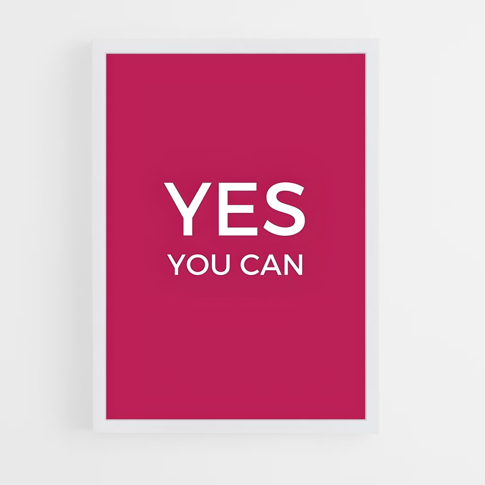 ap-yes we can-7 cadre Blanc