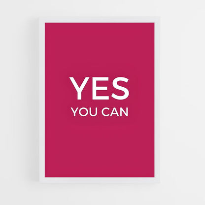 ap-yes we can-7 cadre Blanc