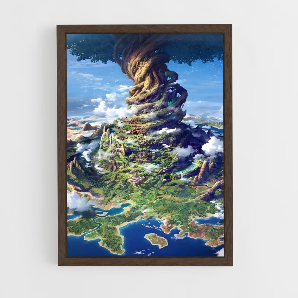 ap-yggdrasil-10 cadre Bois foncé