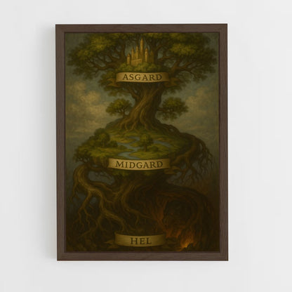 ap-yggdrasil-4 cadre Bois foncé
