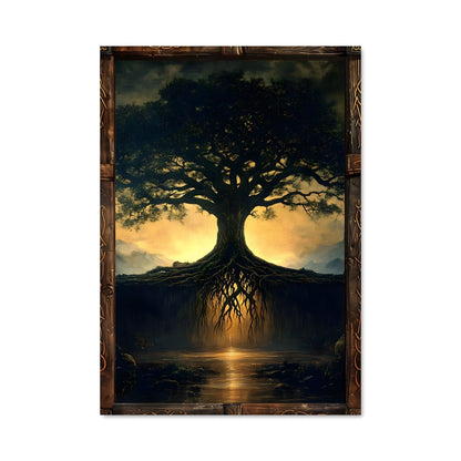 Poster Racines Lumineuses