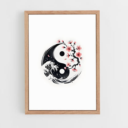 ap-yin yang-1 cadre Bois clair
