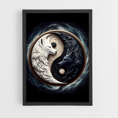 ap-yin yang-5 cadre Noir