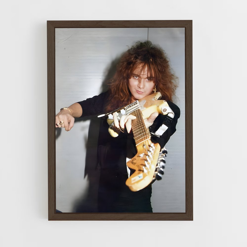 ap-yngwie malmsteen-1 cadre Bois foncé