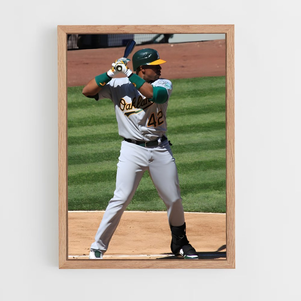 ap-yoenis cespedes-4 cadre Bois clair
