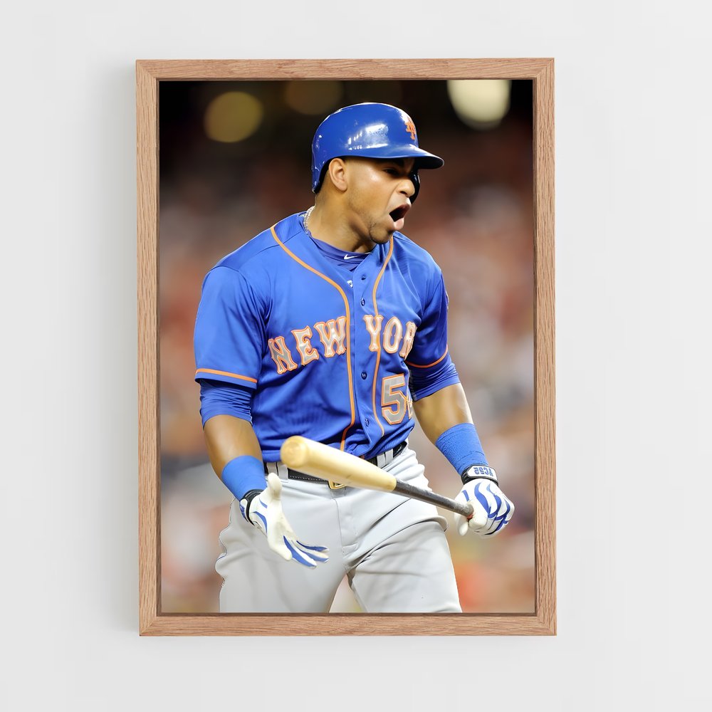ap-yoenis cespedes-5 cadre Bois clair