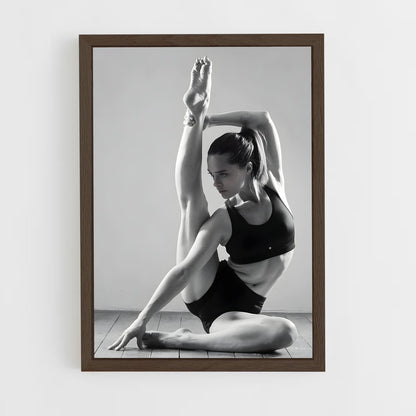 ap-yoga pose-2 cadre Bois foncé