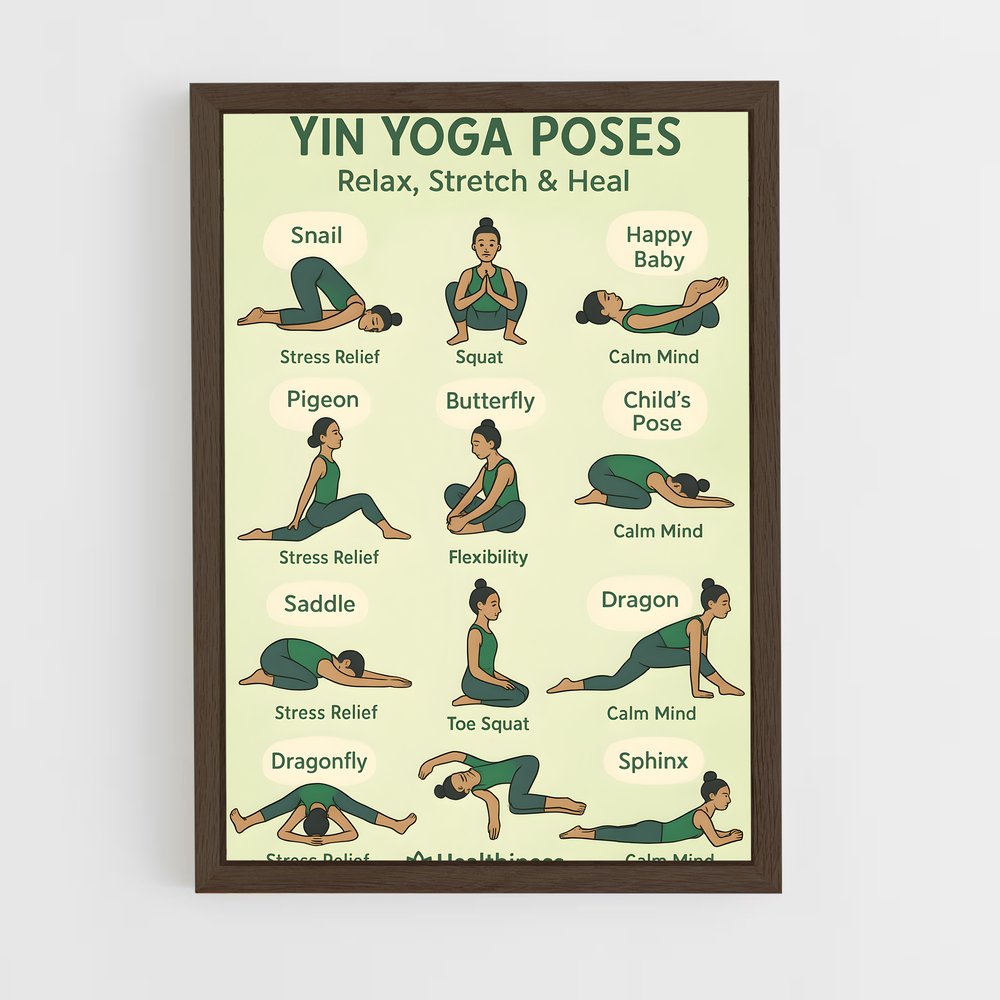 ap-yoga pose-9 cadre Bois foncé